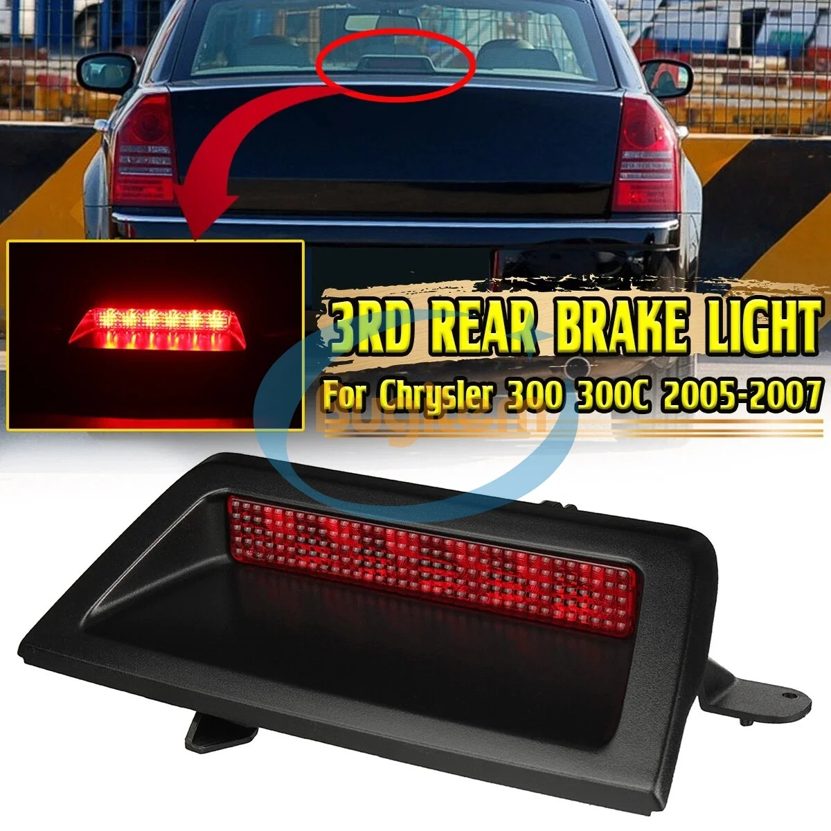 

For Chrysler 300 300C 2005 2006 2007 04805845AB LED Rear Third Brake Light High Mounted Stop Lamp Car Accessories Taillight