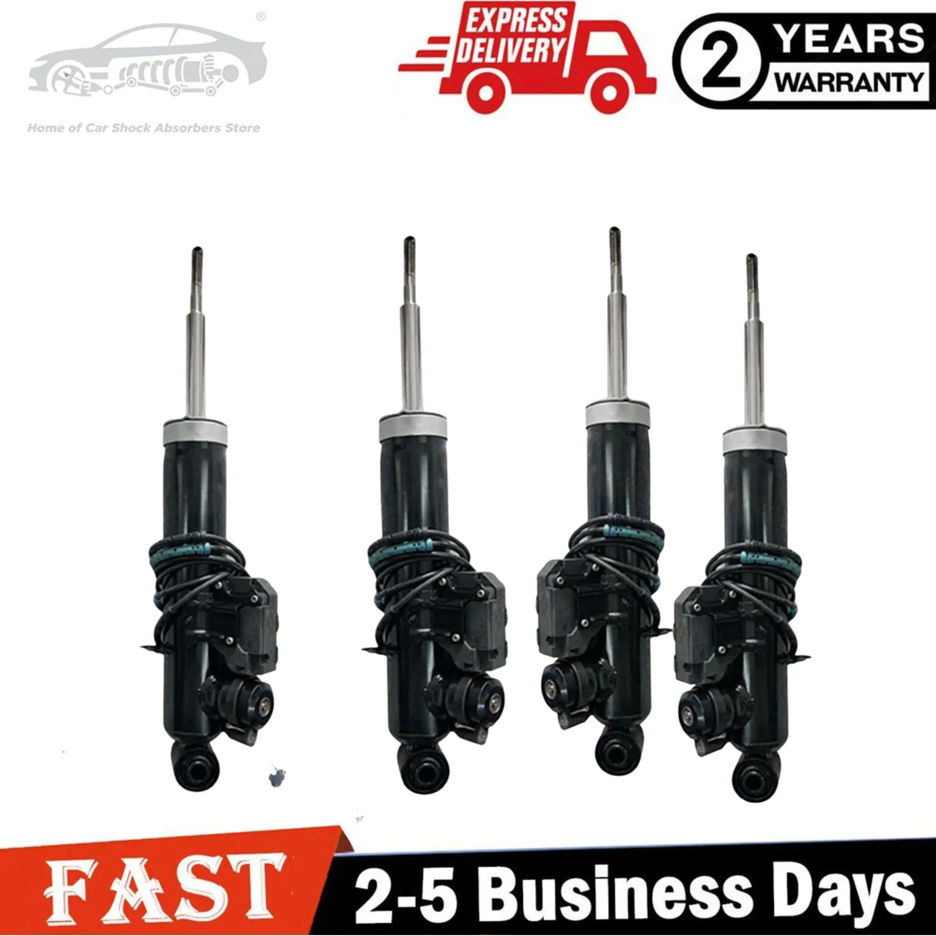 4 pieces Front Rear Shock Absorber Struts with VDC Fit BMW X5 X6 E70 E71 2007-2014 37116788761 37116794532 37126794543