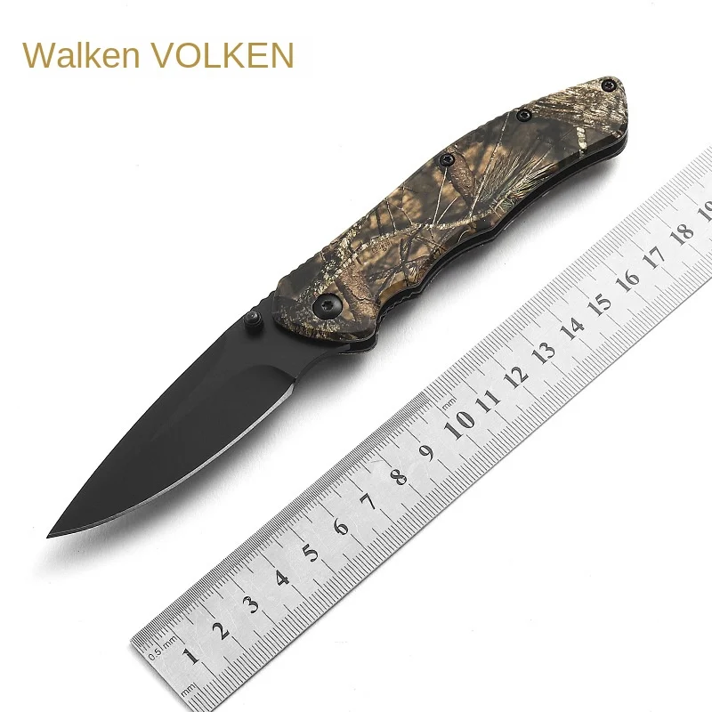 New pocket multifunctional outdoor stainless steel knife portable self-defense knife covering3dprint camping folding knife