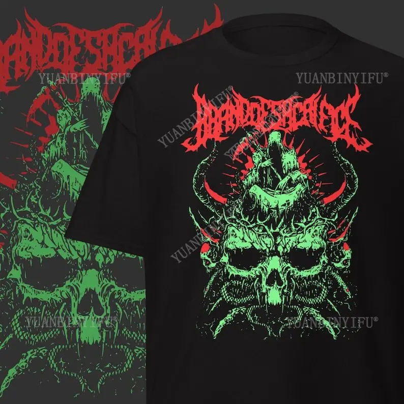 

Футболка Brand of Sacrifice Deathcore, одежда Heavy Metal Merch, подарок для фанатов рок-музыки, уличная одежда, футболки с коротким рукавом