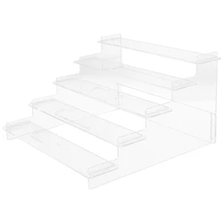25Cm Three Tier Transparent Acrylic Display Stand Stair Type Clear Shelf ganizer Jewelry Necklace Bracelet Ring Holder Figurine