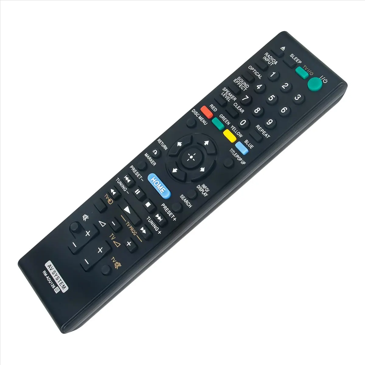 DT75！ RM-ADU126 Replace Remote Control for Sony Blu-Ray Disc/DVD Home Theater System 1-489-835-11 BDV-B1 HBD-B1 SA-WSB1