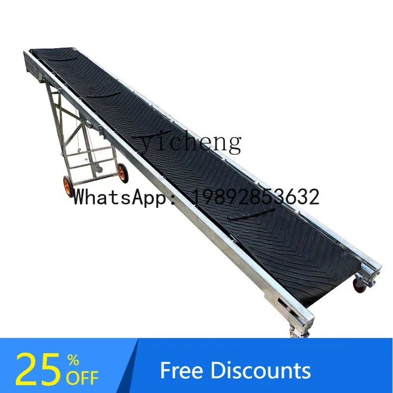 

A1 small folding lift conveyor assembly line belt conveyor loading and unloading cargo feeding non-slip belt conveyor belt