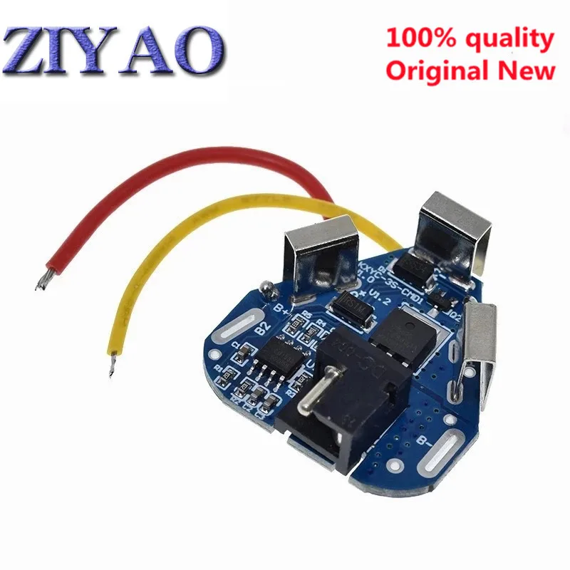 2PCS3S 12.6V 6A BMS Li-ion Lithium Battery Protection Board 18650 Power Bank Balancer Battery Equalizer Board for Electric Drill