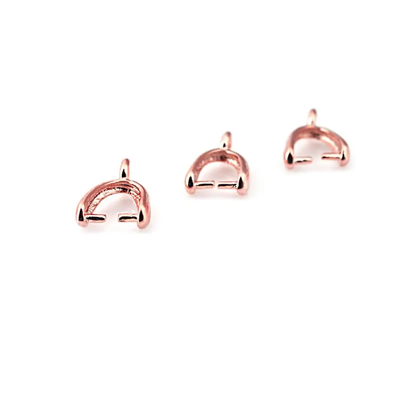 20PCS Full Height 7.5MM 9MM 11MM 13MM 16MM 18K Gold Color Brass Charms Connector High Quality Diy Jewelry Findings Accessories