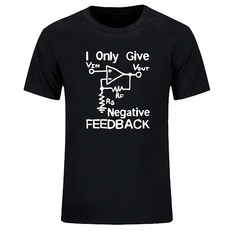 I Give Negative Feedback Computer Engineer T Shirt Novelty Funny Graphic Tshirts Women Casual Short-sleev Tees Roupas Masculinas