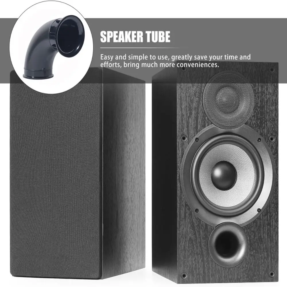 Air Ports Black Speaker Port Tube Curved 5-12 Inch Bass Air Port Reflex Tube