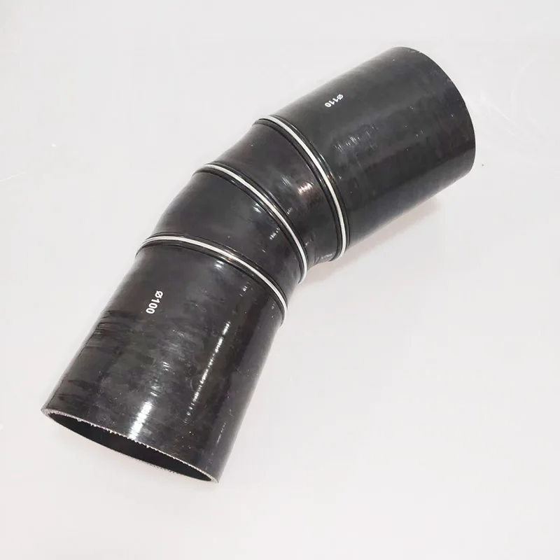 45 stopni redukcja silikonowa rura zgięta rura zgięta rura samochodowa intercooler turbina rura dolotowa rura chłodziwa części samochodowe uniwersalny czarny