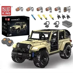 Mould King 13184 Technical APP/RC Motorized Wrangler SUV Car Building Block Toys for Boys Gift for Kids Model Kits for Adults