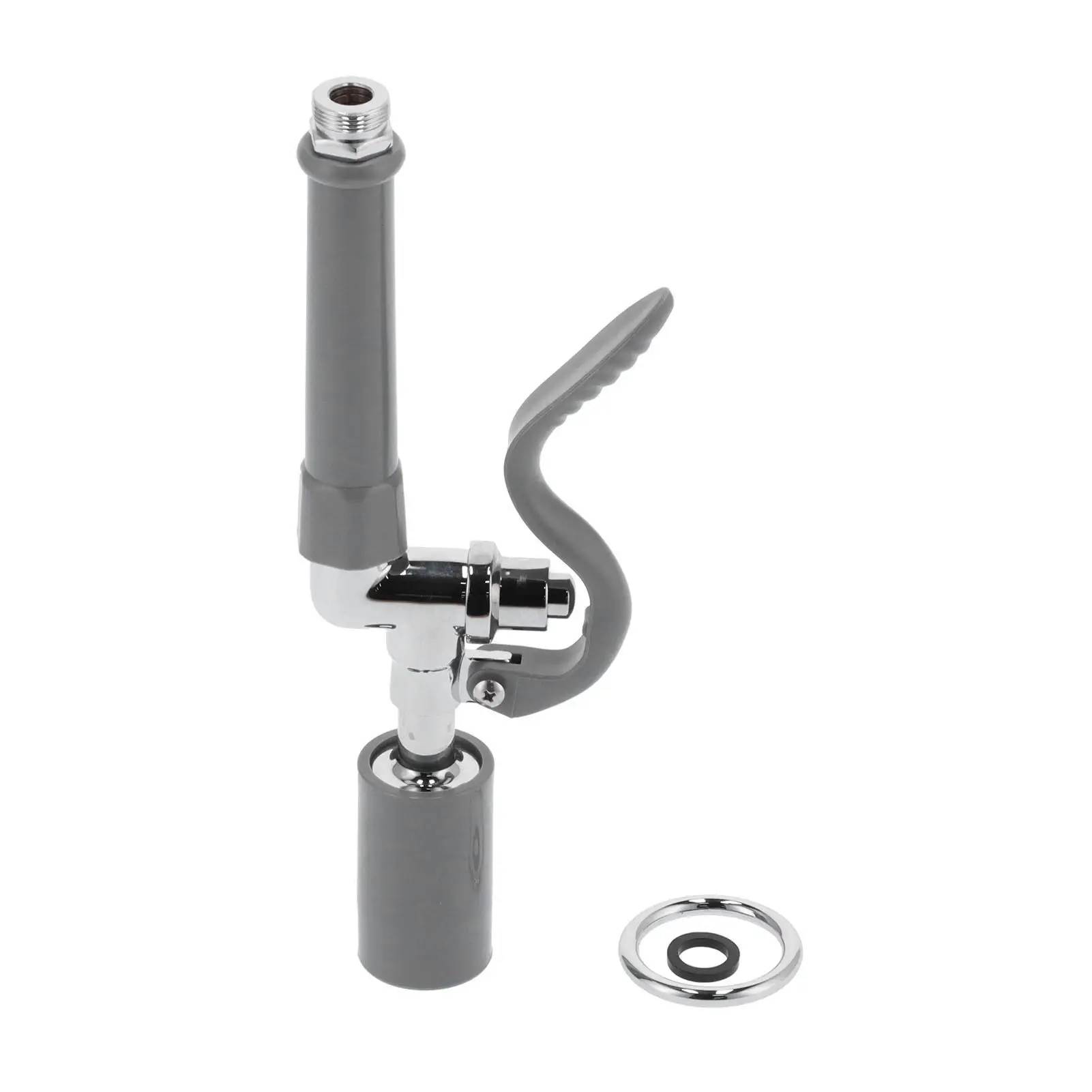 

Gray High Pressure Commercial Faucet Sprayer Assembly for Kitchen - Rinse Spray Head Accessories