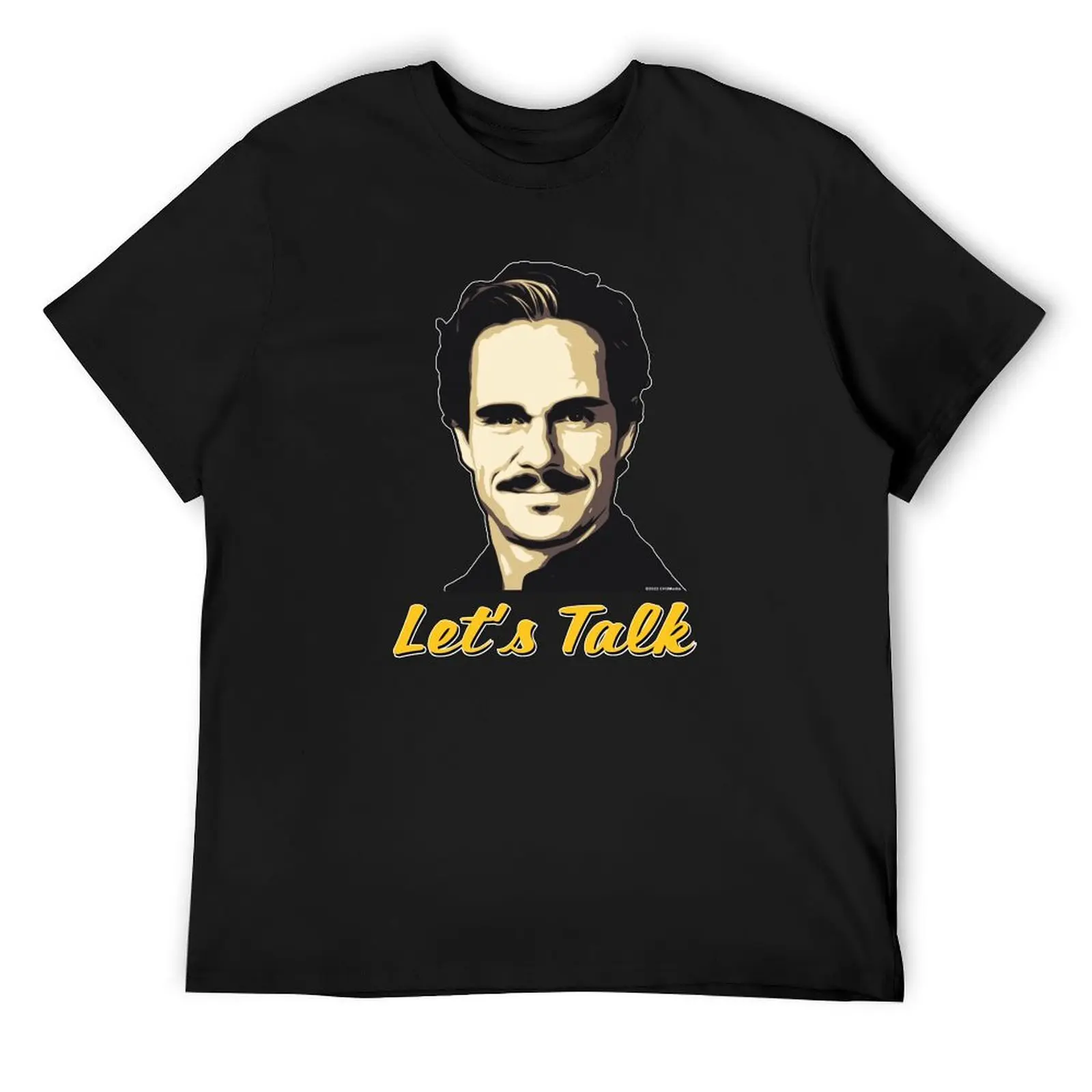 

Better Call Saul, Let's Talk, Lalo Salamanca (yellow version) T-Shirt cute clothes blanks fruit of the loom mens t shirts