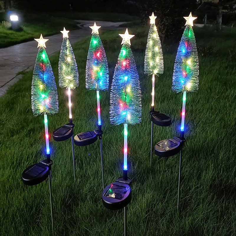 Neue Solar Star Weihnachtsbaum Rasen Licht LED Weihnachtsdekoration Garten Garten Dekoration Licht