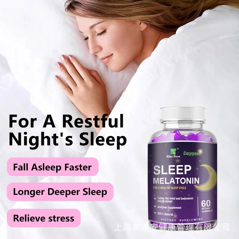 

Melatonin promotes fast and healthy sleep,helps reduce stress and solve sleep problems,and help to stay calm when falling asleep