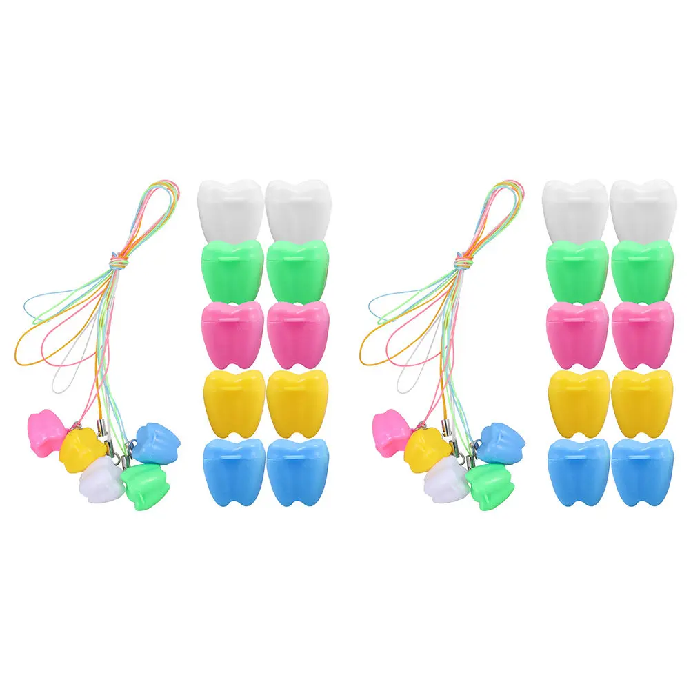 

Набор из 30 шт. футляров для хранения молочных зубов, органайзер для детских зубов, кулон-хранитель для потерянных зубов