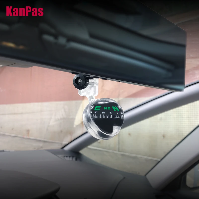 

2023 KANPAS Compass for Car / Compass ball for Rearview Mirror/ Professional Compass for Car /no liquid leaking ball compass