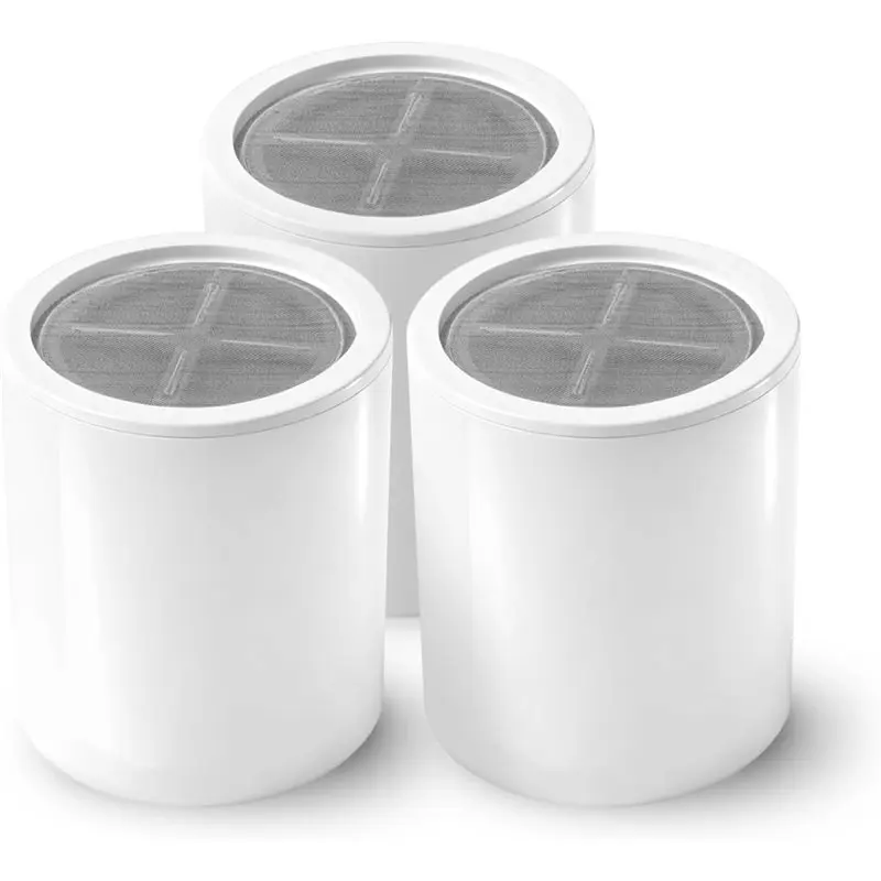 

Сменный фильтрующий картридж, совместимый с душевой лейкой Eskiin - для жесткой воды, удаления хлора (3 упаковки)