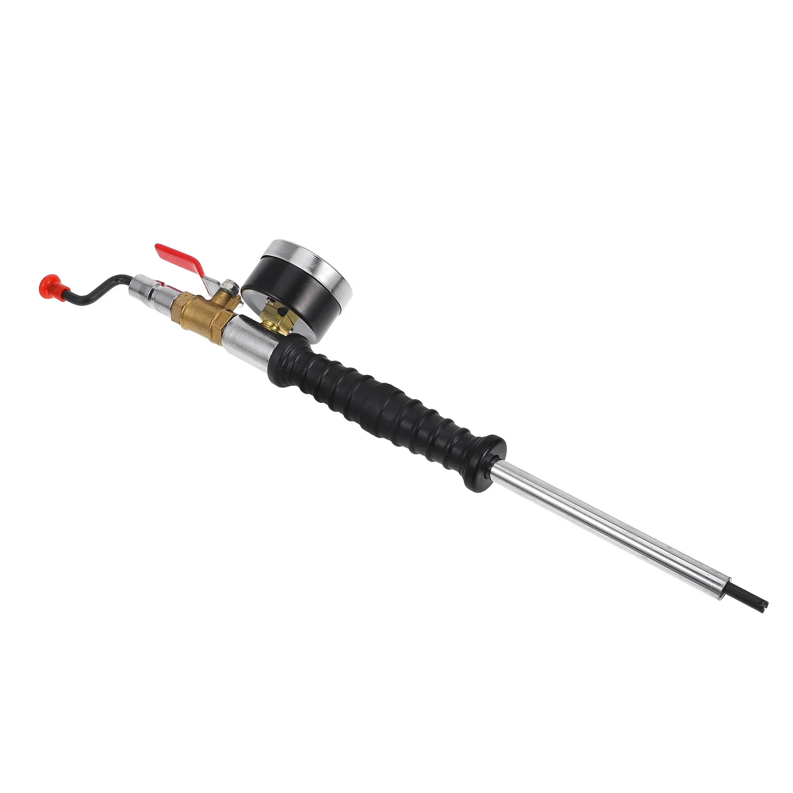 Lightweight Air Inflator Gauge with Pressure Meter Heavy Duty Tire Chuck for Car Truck Motorcycle on-The-Go Use