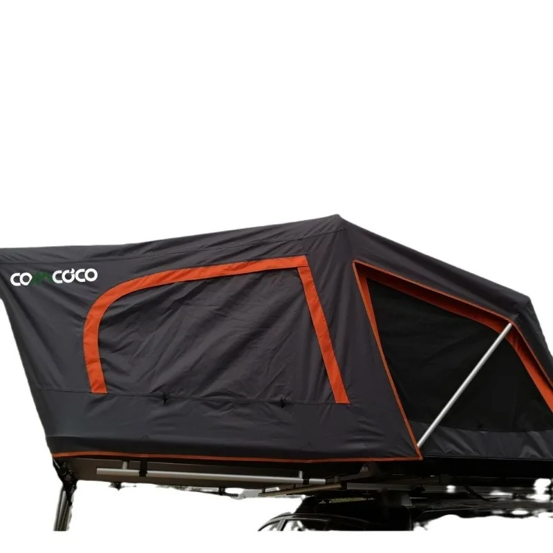 aluminum alloy roof tent, fully automatic folding mountain tourism camping hard top, portable and comfortable sunroof entry
