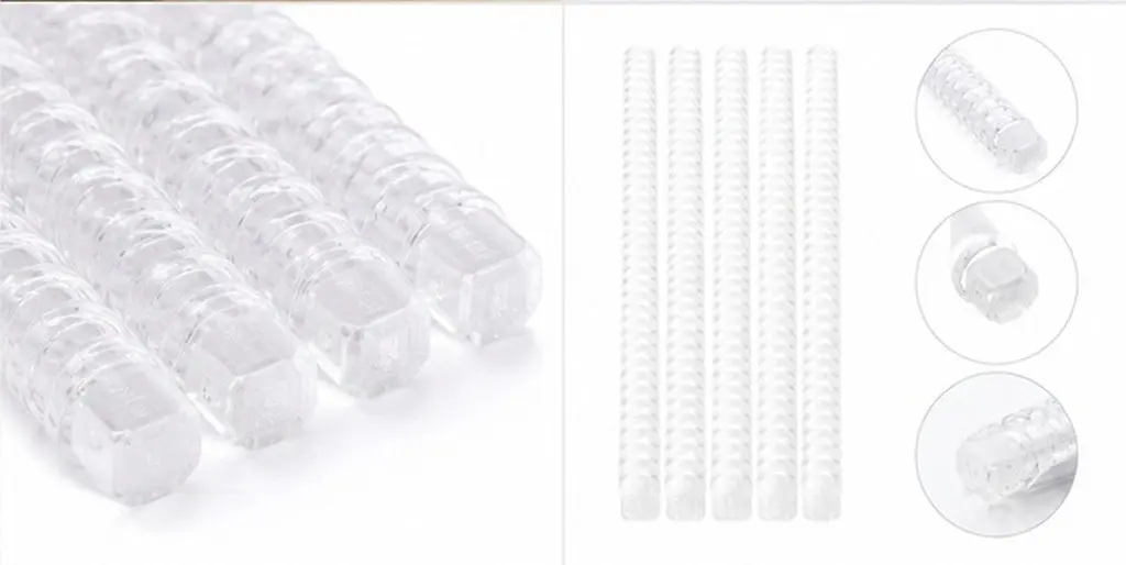 Cover Binder Folder Loose Leaf Halloween Christmas Plastic Binder Spines Binder Spine Clip Slide Lock Mechanism 10Pcs