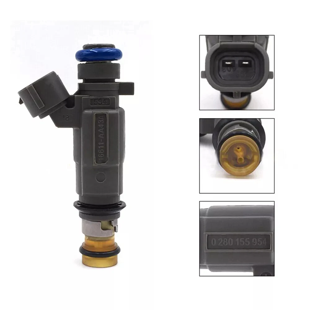 4 Pçs/lote Injetor de Combustível 16611-AA43A 0280155954 para SUBARU BAJA 2003 ~ 2006 LEGACY 2000 ~ 2004 OUTBACK 2000 ~ 2004 2.5L H4