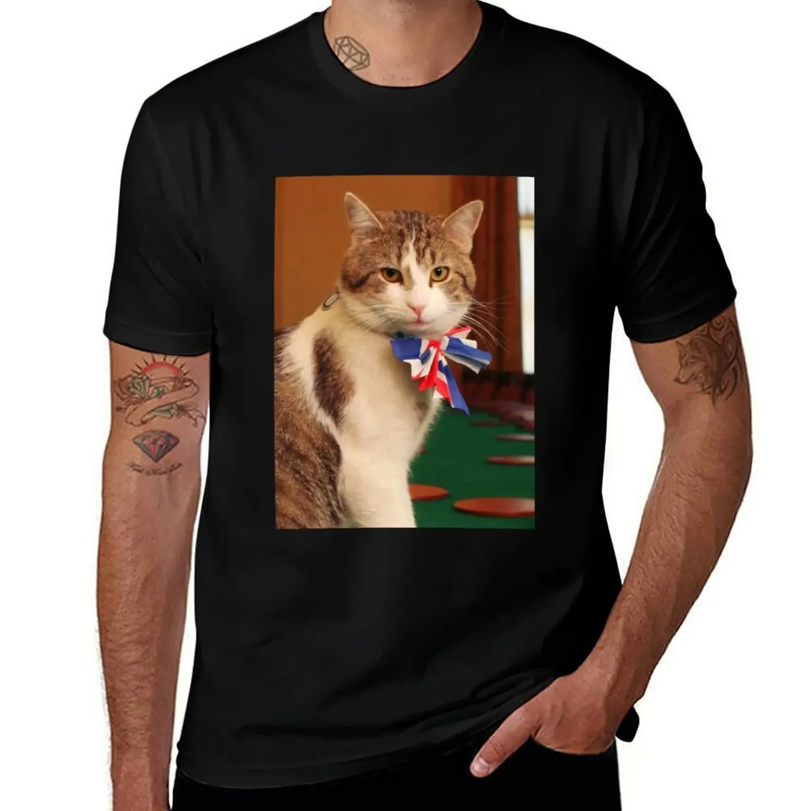 

Aesthetic Larry The Cat T-Shirt anime figures man t shirt designer shirts sweat shirts, men