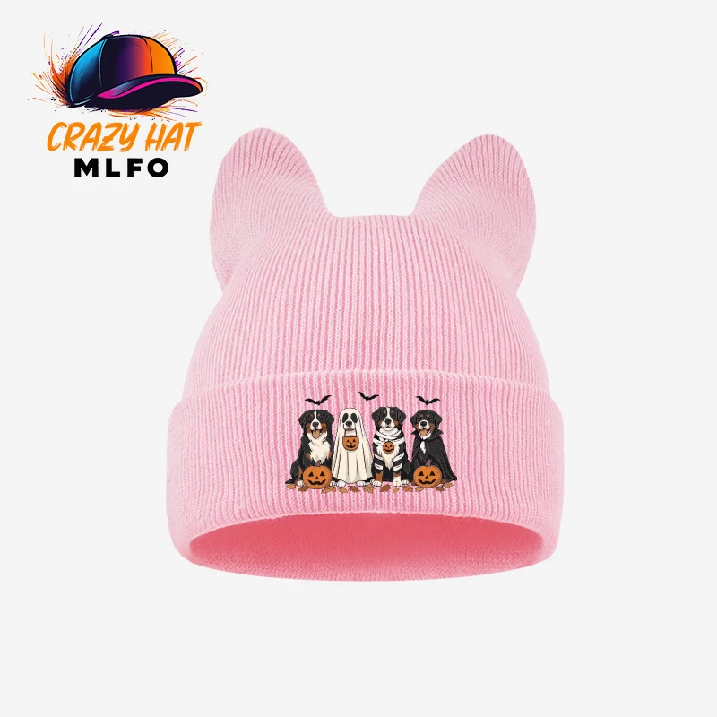 Y2K Vibe Toddler Knit Cold Hat 1‑3Y Colorful Cartoon Frog Print Kids Knitted Beanie Trendy Casual Children Cap view 5