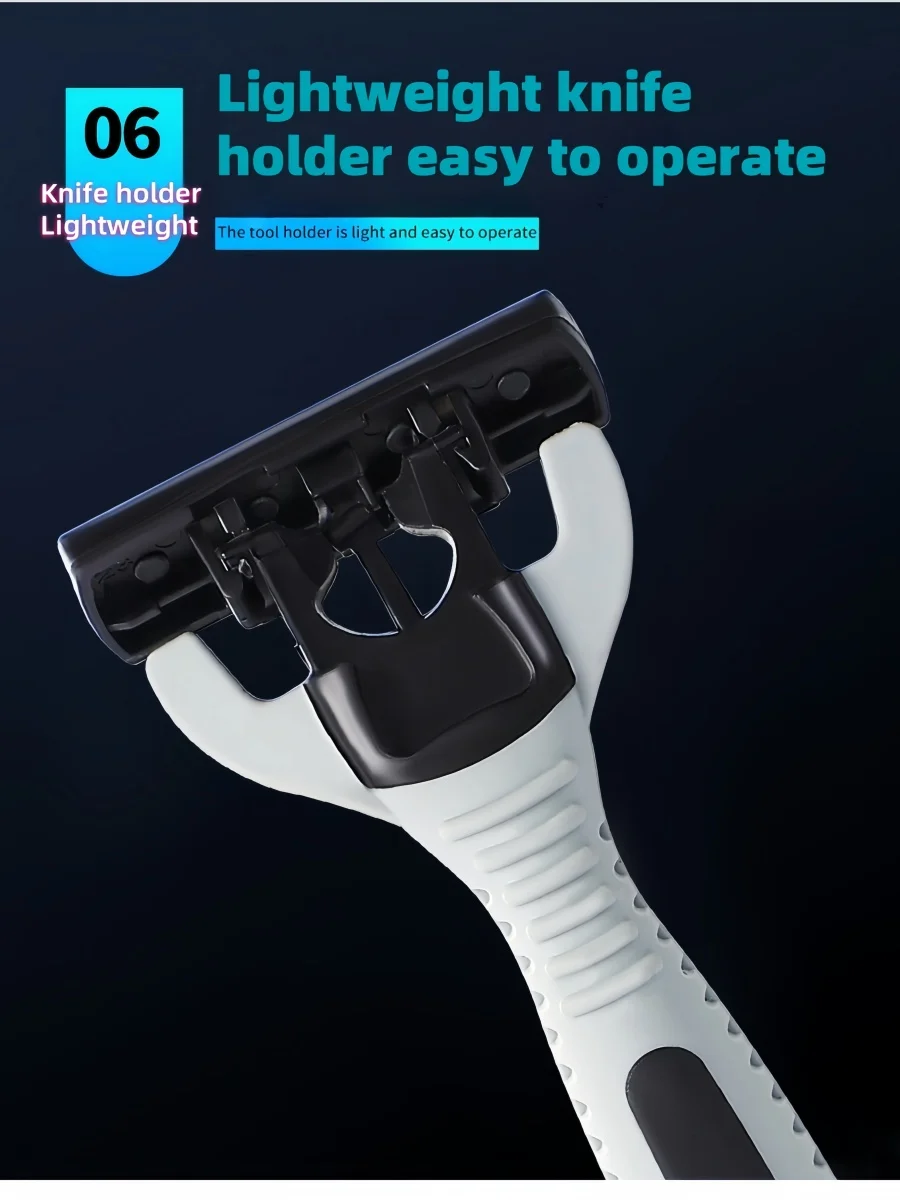 NEW Shaver Men Razor Shaving 3 Layer Stainless Blade Shaver Reusable Safety Razor Hair Removal Shaver Imported Blade Multi Tool