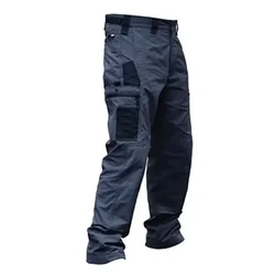 Pantaloni tattici da caccia da uomo pantaloni impermeabili da trekking resistenti all'usura pantaloni Casual Cargo in cotone da uomo pantaloni da jogging da uomo 3XL neri