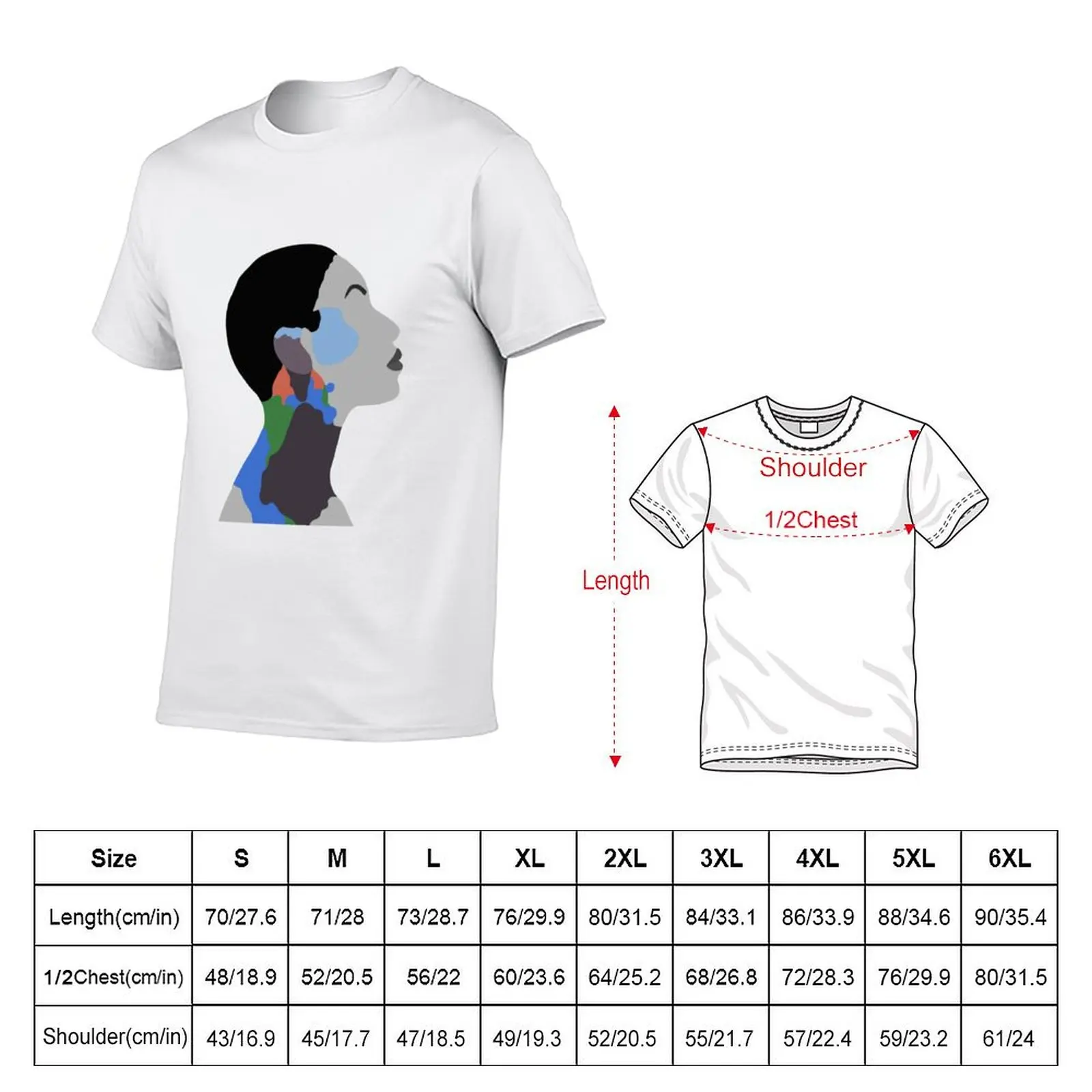 Dominique Fils-Aimé Outline T-Shirt Big and Tall Loose Fit T-Shirt view 2