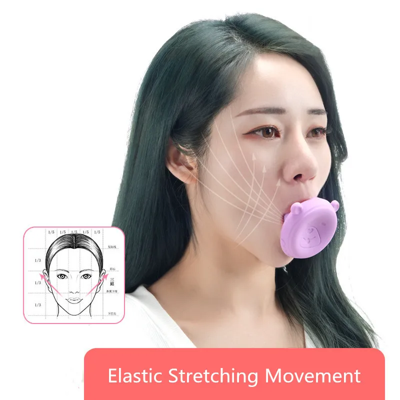 New Silicone V Shape Face Slimming Lifter Double Chin Slim Skin Care Wrinkle Removal Tool Portable Anti Wrinkle Mouth Exerciser