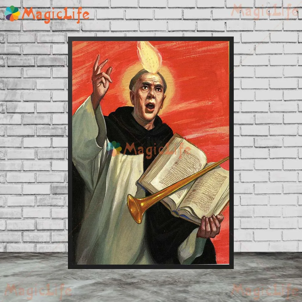 THOMAS THE APOSTLE PAUL OF THE CROSS ROSE OF LIMA THOMAS MOORE Wall Art Canvas Painting Wall Pictures For Living Room Home Decor