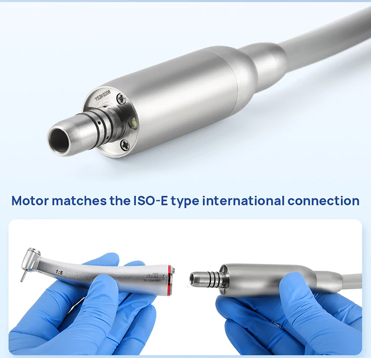 AZDENT Dental LED Bürstenloser Elektrischer Mikromotor mit Wassertank Interner Sprühanschluss 4-Loch Vektorsteuerungssystem Zahnmedizinische Instrumente – Detail 4