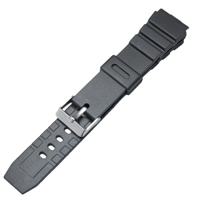 Rubber Watch Strap 18mm 20mm 22mm Sport Diving Military Silicone Band Black Electronic Wristwatch Accessories image 5