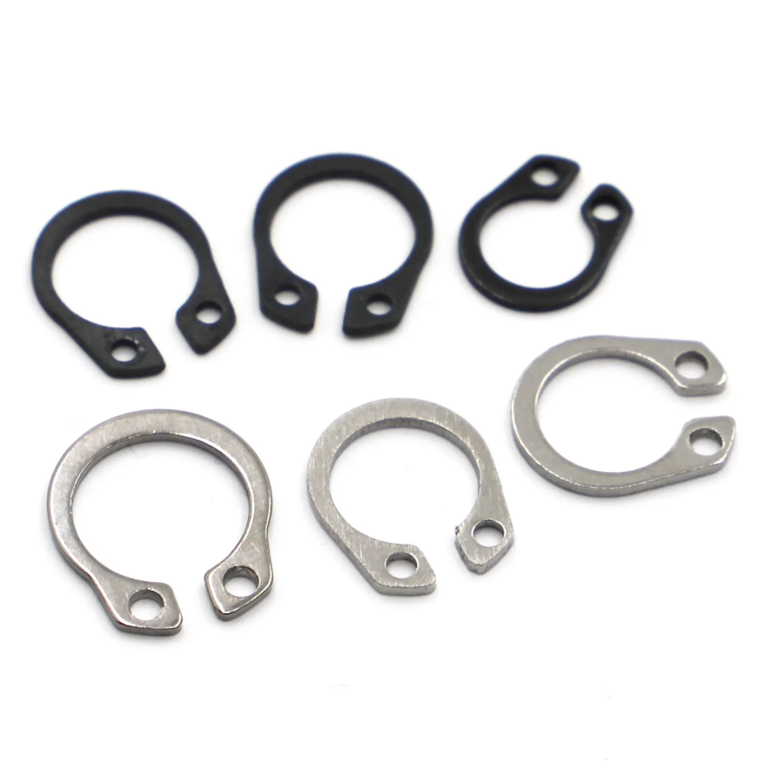 

5-50pcs C Type External Circlip Retaining Rings for Shaft Stainless Steel Black Carbon Steel Circlip Snap Rings DIN471 GB894