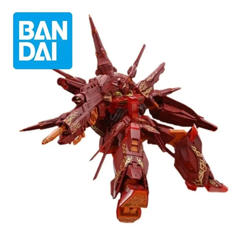 Genuine Bandai Anime PROVIDENCE GUNDAM CROSS CONTRAST COLORS CLEAR RED MG Assembled Model Toys Movable Doll Gifts for Children