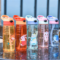 New Kids Water Sippy Cup Creative Cartoon Baby Feeding Cups with Straws Leakproof Water Bottles Outdoor Portable Children's Cup