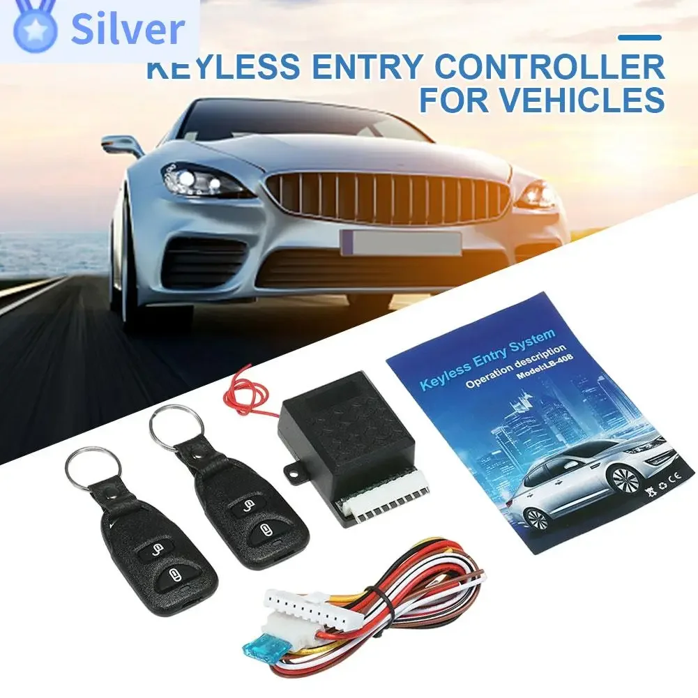 Car Remote Central Door Lock Keyless Locking Kit Entry Alarm System 410/T231 Outdoor Anti-resistance Car Repairing Parts