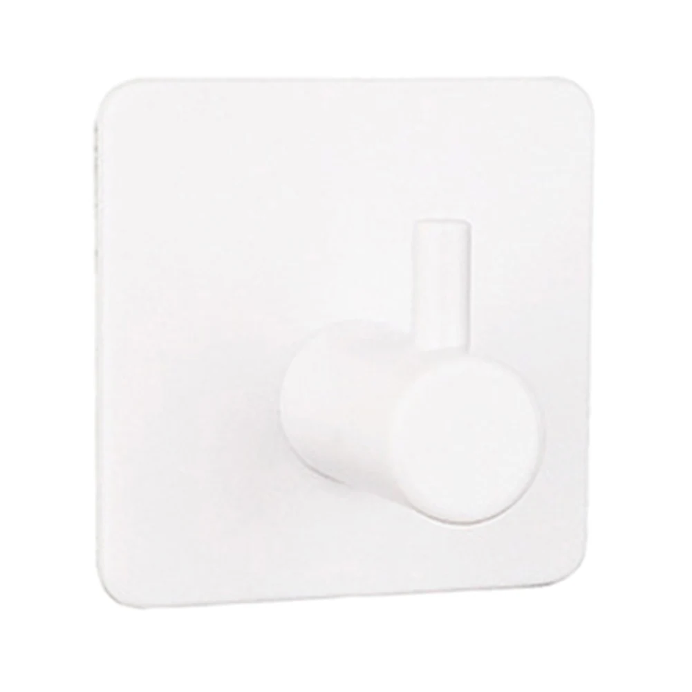 Perchero de pared autoadhesivo de plástico, soporte para llaves, ganchos para ropa, toallas, baños, perchas de cocina, Hardware para el hogar