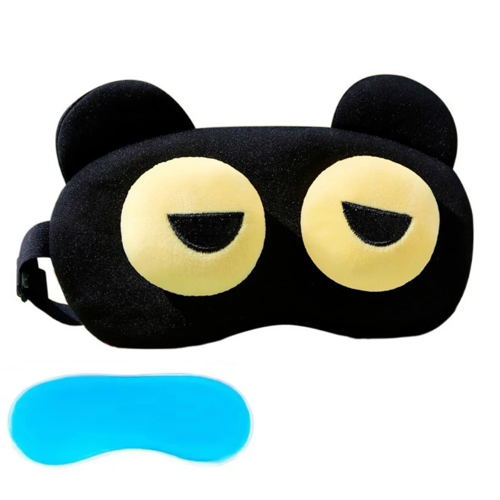 

Breathable Cartoon Sleep Eye Mask with Ice Cooling Pad Big Eye Design Funny Anime Eye Cover Warm Cold Compress Soothing