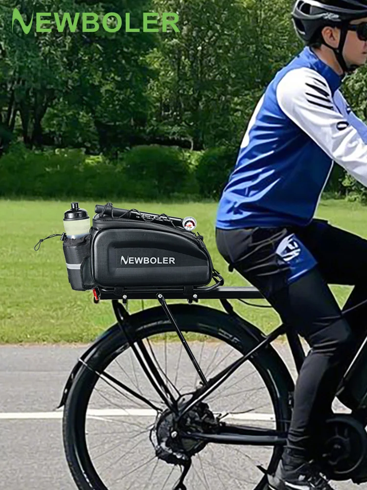 AliExpress NEWBOLER Multi Functional Waterproof Bicycle Rear Seat Frame Bag 8L Hard Shell Bike Trunk Bag Bike Shoulder Bag Bike Accessories