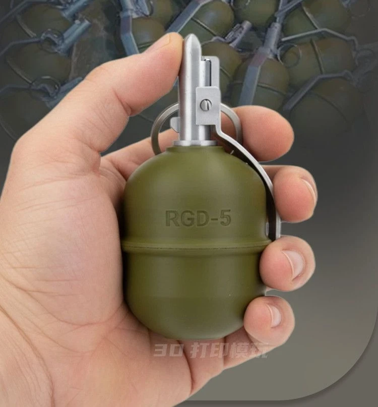 

3D Printed Soviet RGD5 Fragmentation Grenade Model Military Fan Prop Simulation Collectible