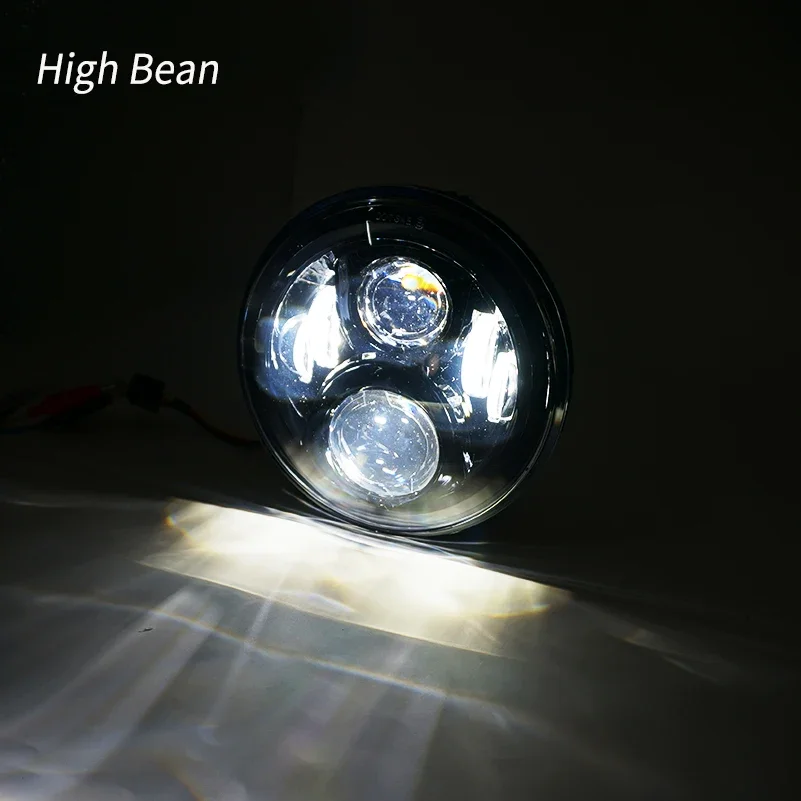 60W 1pcs 7 inch headlamp for Honda CB400 CB500 CB1300 Hornet 250 Front headlamp for honda 7inch led light motorcycle.