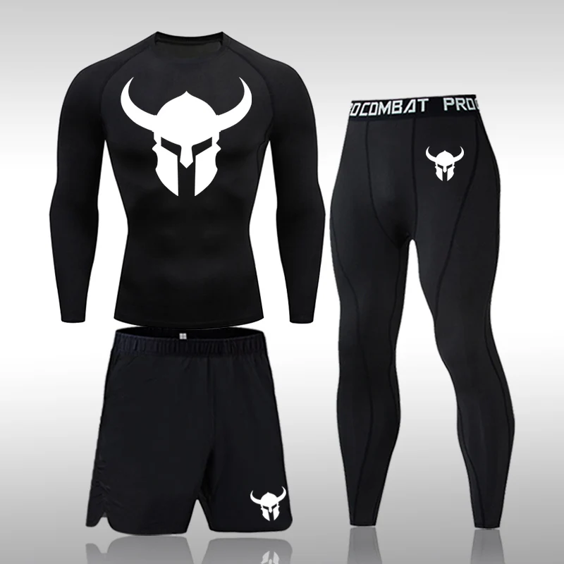

Quick Dry Men's Sport Running Suits Basketball 3 Pcs/Sets Training Tracksuits Jersey 2022 Summer Fitness Sportswear Gym Clothing