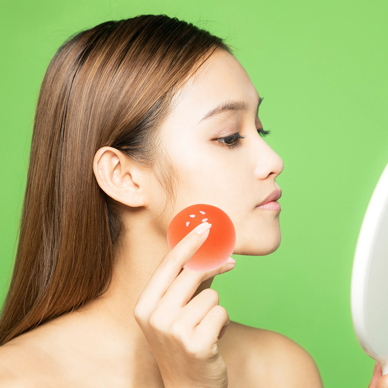 2 stuks make-up spons bladerdeeg broodje vorm dubbel gebruik voor foundation poeder crème niet-absorberend gevoelig huidvriendelijk gezicht