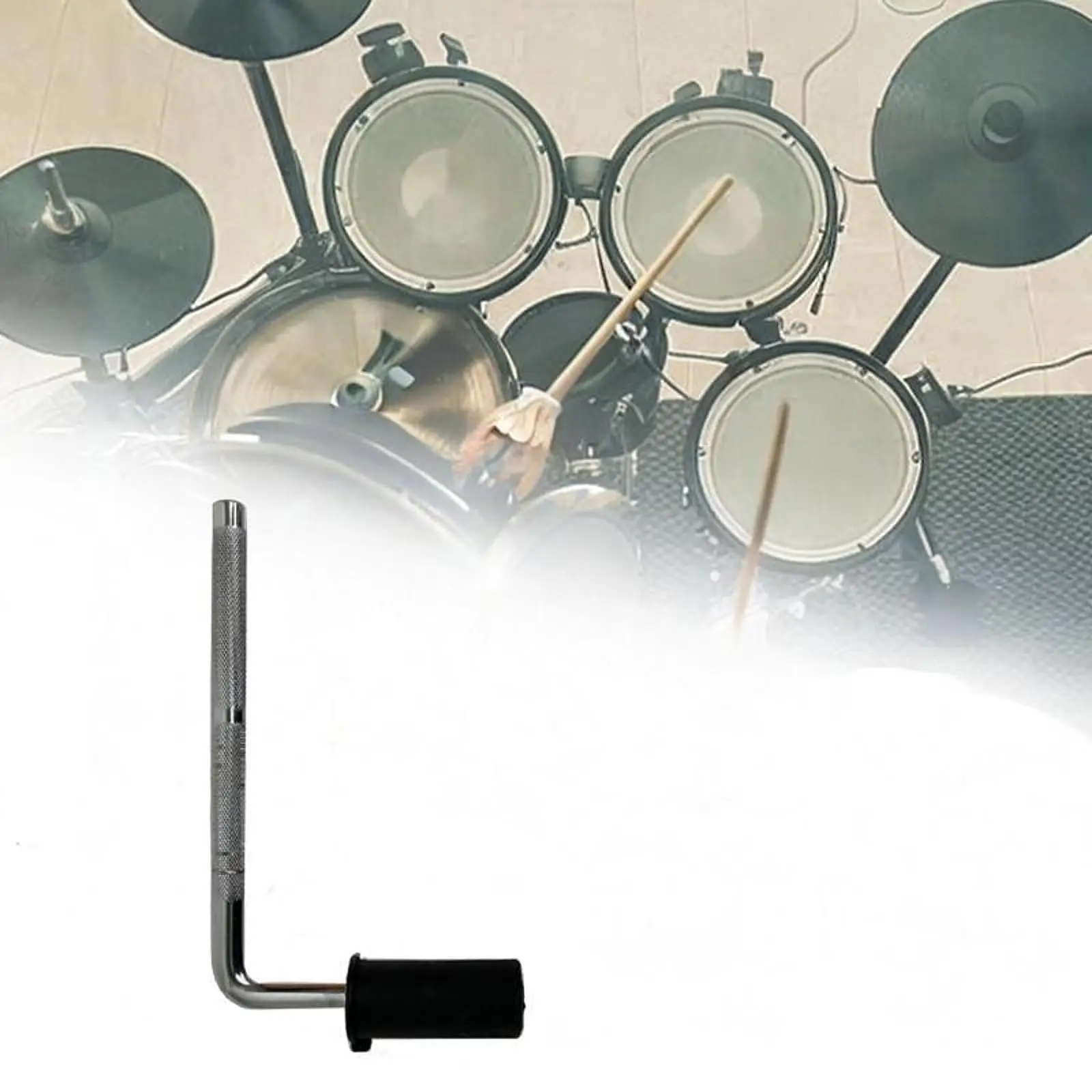 Electronic Drum Pad Support Arm L Rod Drumstick for Performance Music Studio