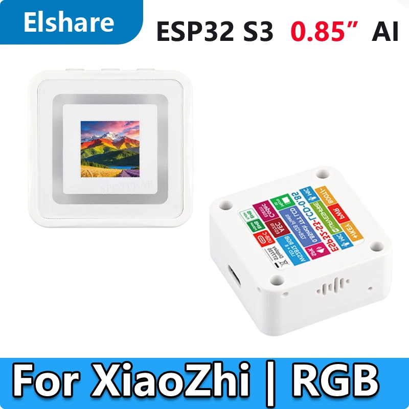 

ESP32 S3 AI For Xiaozhi 0.85inch Development Board 0.85 inch 128×128 DeepSeek RGB surround light