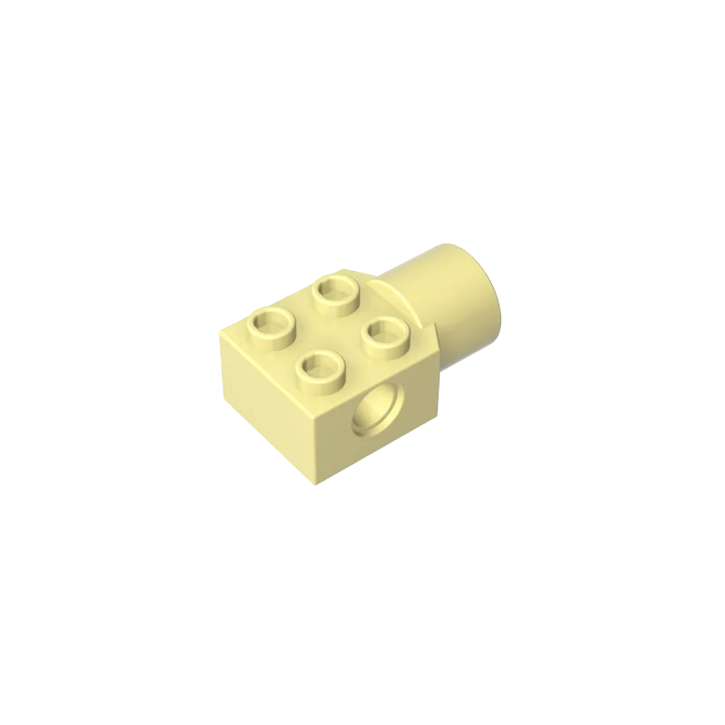 Gobricks 1 pièces MOC Technic brique spéciale 2x2 avec trou de broche prise de Joint de Rotation Compatible avec les pièces de brique modèle 48169 48370