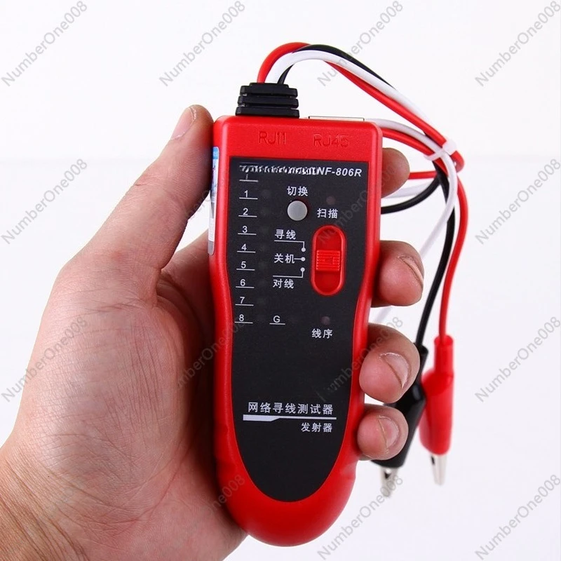 Smart Wire Tracker NF-806R - PoE Cable Tester with Voltage Detection for Network Wiring (TDR Function, Live Line Testing)