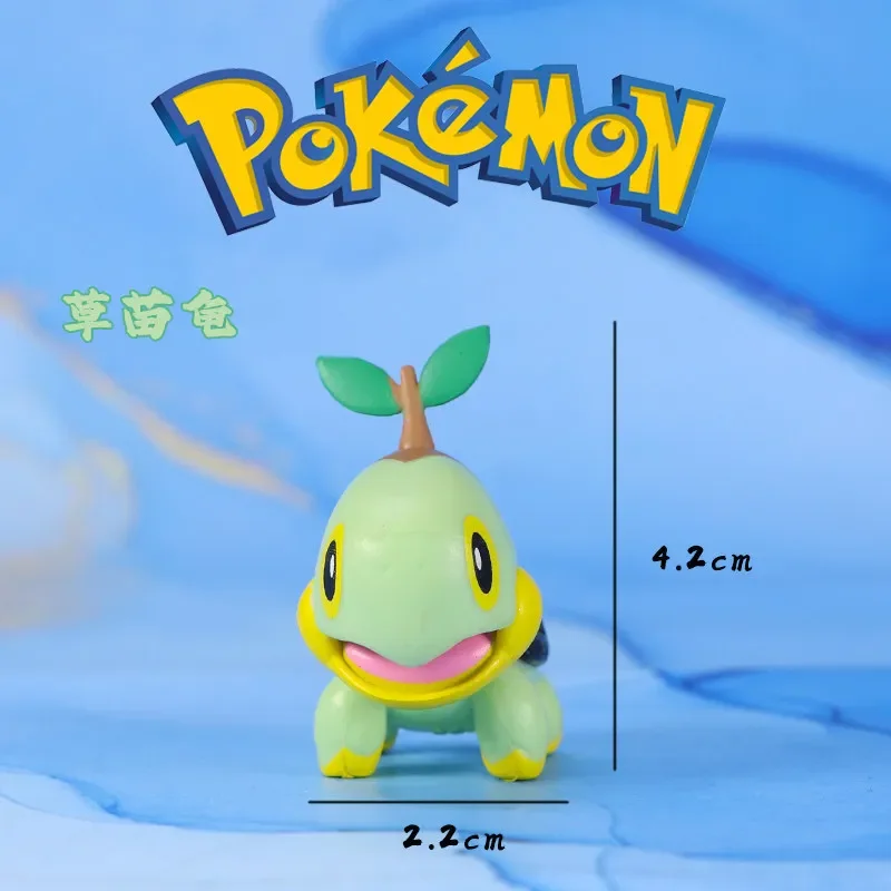 Echte WCT losse figuren 4e generatie Starters Piplup Turtwig Chimchar speelgoedmodel verzamelbeeldjes