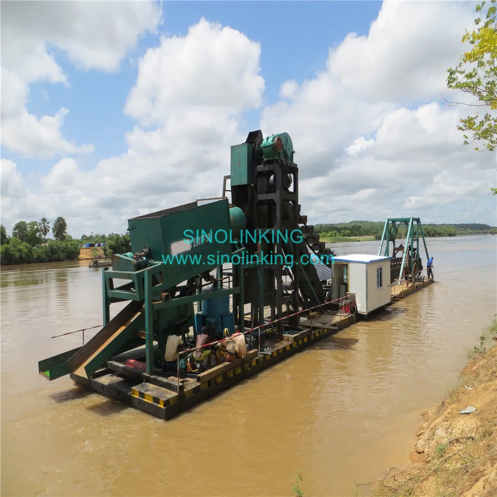 ГОРЯЧАЯ ПРОДАЖА Gold Dredger Machine Alluvial Gold Mining ведро Dredge